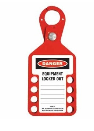 Tago Hasp - Red 8 Hole PS-LOTO-HASP-TAGO8
